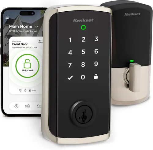 Miniatura 12 de Kwikset Halo Select - Cerradura inteligente de entrada sin llave para puerta con Wi-Fi y Matter habilitada, cerrojo de puerta sin necesidad