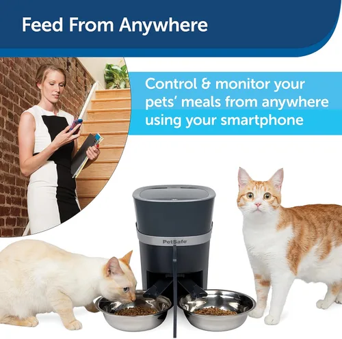 Miniatura 4 de PetSafe - Comedero de mascotas inteligente y automático para gatos y perros - Conectado a WiFi por App - Dispensador de comida programable