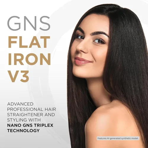 Miniatura 2 de Cocco® Plancha plana GNS V3 de 1" – Plancha de pelo profesional avanzada y peinado con tecnología Nano GNS Triplex