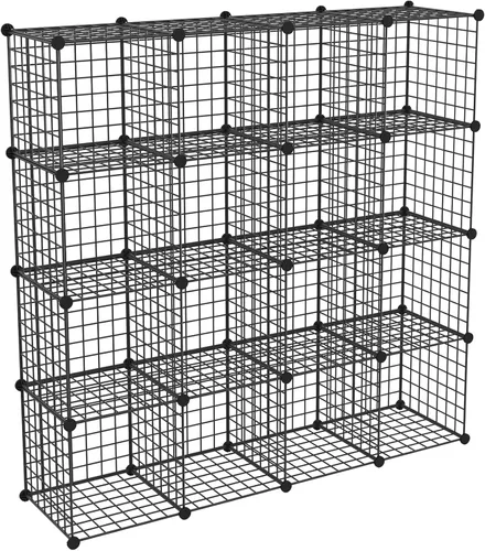 HUBSON Organizador de Almacenamiento de Cubos de Alambre, Organizadores de Libros/Juguetes/Manualidades/Plantas en Maceta y Armarios para Mascotas y