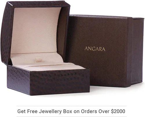Miniatura 6 de Angara Anillo solitario con cojín de granate natural para mujer en oro amarillo de 14 quilates (Grado-AAAA Tamaño 0.236 in) Regalo de joyería