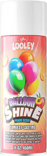 Miniatura 8 de LOOLEY Spray de brillo para globos, 15 onzas líquidas de larga duración, aerosol de globo de alto brillo, fórmula impermeable y brillo instantáneo