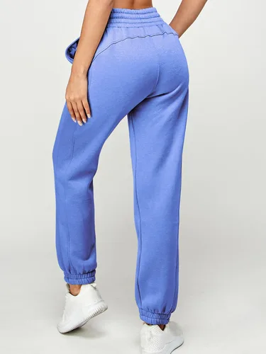 Miniatura 65 de IUUI Pantalones deportivos de cintura alta para mujer, con bolsillos, de algodón, holgados, atléticos