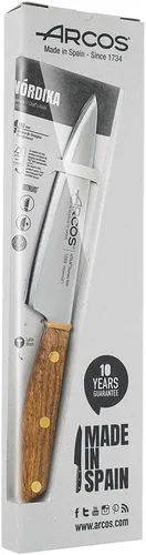 Miniatura 4 de Arcos Cuchillo de cocina de acero inoxidable de 6 pulgadas. Cuchillo de cocina profesional para cocinar. Mango de madera Ovengkol FSC 100% natural