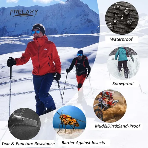 Miniatura 6 de Frelaxy Polainas de caza de ultra alto rendimiento, polainas de senderismo 100% impermeables con correa de goma mejorada, polainas ajustables