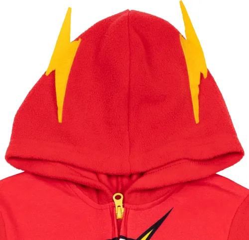 Miniatura 5 de DC Comics Justice League Superman Batman Flash Zip Up Pijama Cosplay Enterizo Niño a Niño Grande