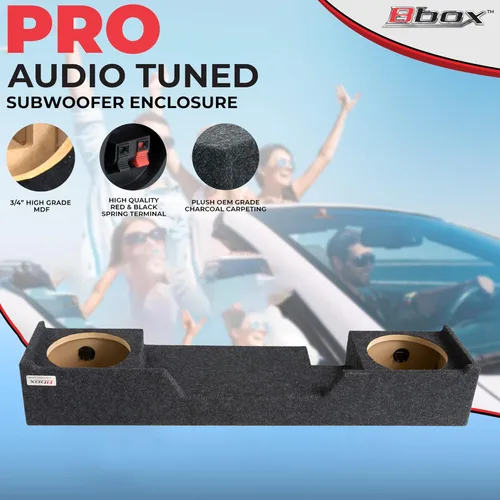 Miniatura 5 de Bbox - Caja de subwoofer sellada doble de 10 pulgadas, cajas y cajas de subwoofer selladas Accu-Tuned - Caja de subwoofer que mejora la calidad