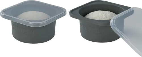 Miniatura 13 de Recipientes apilables de silicona para probar masa de pizza artesanal con tapas - paquete de 2/3/4/5 unidades - porción de 500 ml