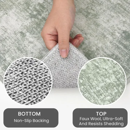 Miniatura 199 de IOHOUZE Alfombra abstracta lavable de 3 x 12 pies para pasillos, antideslizante para cocina, camino de entrada de lana sintética para interiores