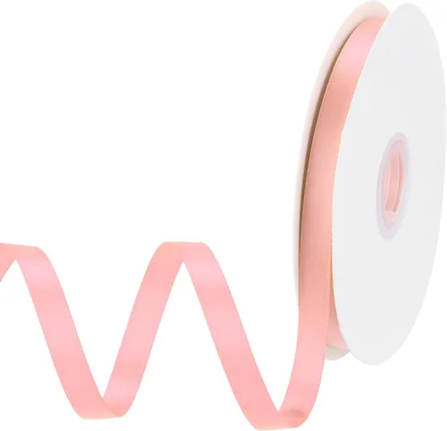 Miniatura 215 de MECCANIXITY Cinta de satén de 3/8 pulgadas de 50 yardas, de grogrén, de seda sólida, fina para ramo de boda, para regalo del día de San Valentín