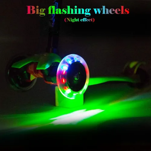 Miniatura 3 de Ruedas delanteras de 4.724 in x 1.102 in de diámetro exterior de 0.315 in en línea, rodamiento LED, rueda de flash silencioso con rodamientos ABEC-9