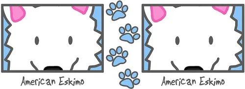 Miniatura 3 de CafePress Taza de café de cerámica Anime American Eskimo de 11 oz (11.0 fl oz)