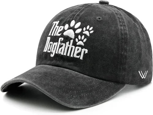 Miniatura 7 de Waldeal Sombrero de padre para perro, regalos para papá de perro, amante de las mascotas, gorra de béisbol ajustable de algodón desgastado