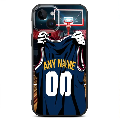 Miniatura 14 de Nombre y número personalizados de bricolaje – Camiseta de baloncesto de Oklahoma City – Funda de silicona líquida para iPhone 17 Air 16 15 Pro Max