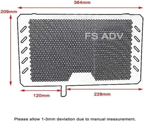Miniatura 5 de Protector de rejilla de radiador para moto, bisel de radiador, protector de parrilla para Suzuki V-Strom VSTROM DL650 DL 650 2013-2018 2016 2017