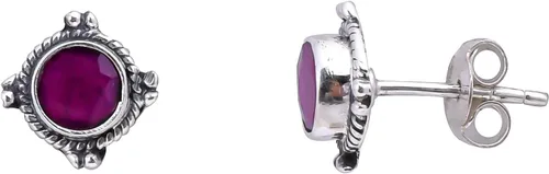 Miniatura 15 de Round Gemstone Stud Design 2