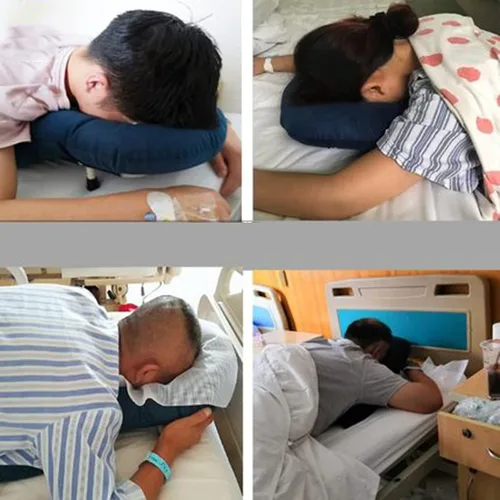Miniatura 6 de Almohada de retina acostada almohada boca abajo después de la cirugía ocular Almohada de apoyo para la cabeza del hombro Almohada de retina