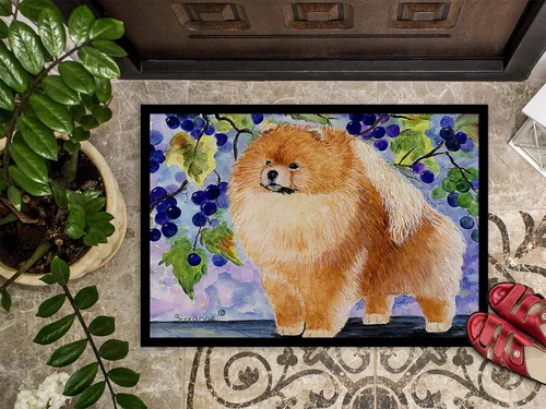 Miniatura 3 de Caroline's Treasures SS8251MAT - Felpudo Pomerania de 18 x 27 pulgadas, para interiores y exteriores, para entrada, antideslizante, lavable, de pelo