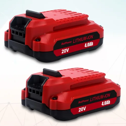 Miniatura 6 de BatPower Paquete de 2 baterías de repuesto compatibles con el sistema Craftsman V20, batería compacta de iones de litio de 4.0 Ah para herramientas