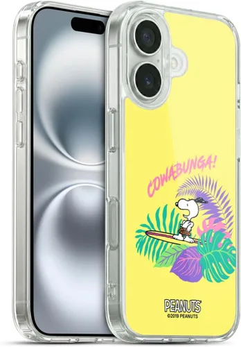 Miniatura 173 de Head Case Designs Peanuts Tropical Surf Snoopy Aloha Disco Gel Funda con licencia oficial [protección de grado militar] compatible con Apple iPhone