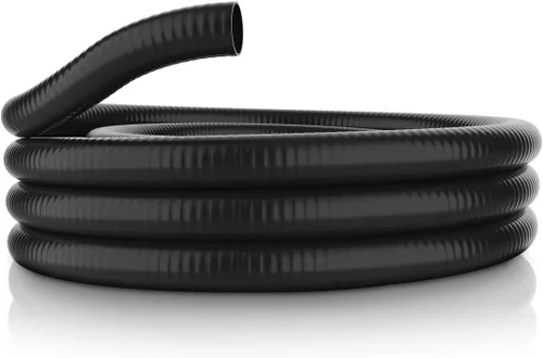 Alpine Corporation Manguera ultra flexible de PVC de 100 pies con diámetro interior de 1/2 pulgada para accesorios S-4, color negro