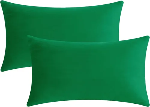 Miniatura 9 de Jeneoo Cómodas fundas de almohada de terciopelo suaves y gruesas para niños, para sofá, fundas de cojín decorativas sólidas cuadradas para Lavanda