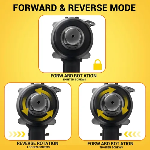 Miniatura 6 de Llave de impacto inalámbrica de 1" para batería DeWalt 20V MAX, llave de impacto de 2250FT-LBS(3000N.m) alto torque sin escobillas eléctrica, con 4