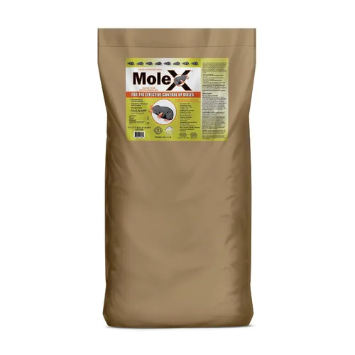 MoleX - Pellets de cebo para control de roedores para topos, sin veneno, seguro para mascotas | Pellets de uso en interiores y exteriores | Bolsa de