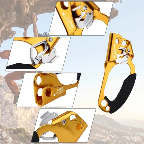 Miniatura 4 de WILDKEN Ascendedor de Mano para Escalada de Exteriores Montañismo Árbol Arborista Escalada Descenso Equipo Ascendedor de Mano para Cuerda de 8-14mm