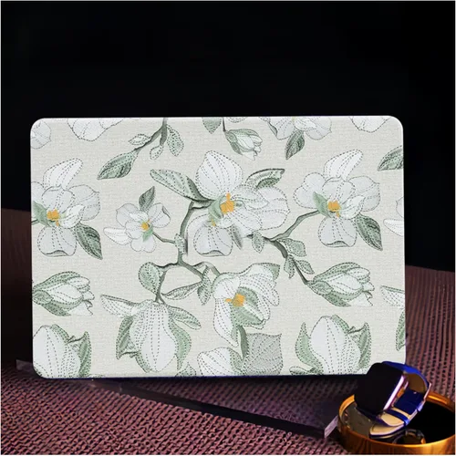 Miniatura 34 de Funda a cuadros para MacBook Air de 13 pulgadas M5 M4 M3 M2 2026-2022 A3240 A3113 A2681, piel a cuadros con textura a cuadros para MacBook Air 13.6