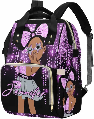 Miniatura 34 de M YESCUSTOM Bolsa de pañales personalizada con nombre para mamá, mujer, esposa, mochila personalizada, 0625-12, Mochilas Daypack