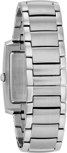 Miniatura 3 de Bulova Reloj clásico de cuarzo rectangular de 2 manecillas para hombre