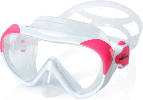 Miniatura 20 de Máscara de natación para niños, máscara de buceo de esnórquel de 180°, gafas de natación antivaho para niños con cubierta para la nariz, gafas