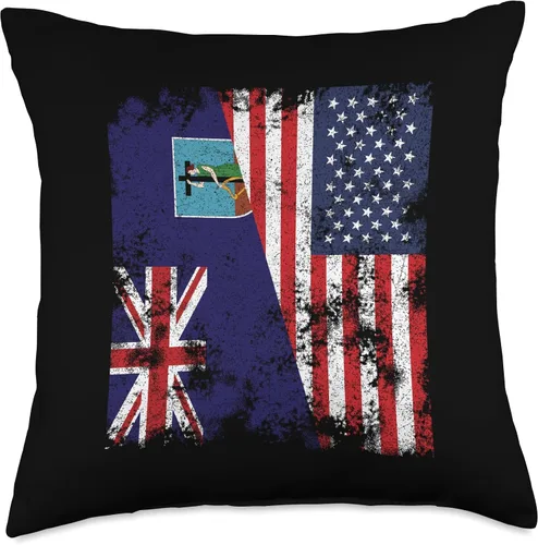 Miniatura 5 de Montserrat Flag Nation Montserrat - Almohada con diseño de bandera de Estados Unidos, 16 x 16 pulgadas, multicolor