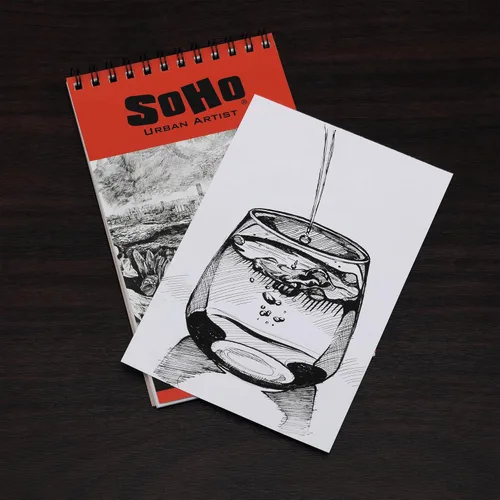 Miniatura 5 de SoHo Urban Artist Bloc de dibujo de tapa blanda, 18 x 24 pulgadas, 92 libras (5.29 oz/m²), cuaderno de bocetos de medios mixtos, 24 hojas de doble