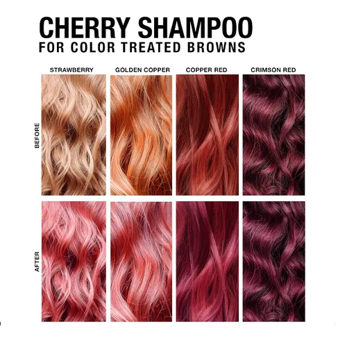 Miniatura 4 de Pure Blends Cherry Hydrating Color Depositing Shampoo Brighten & Tone Color Faded Hair Tinte semipermanente para el cabello previene la decoloración