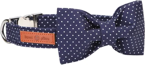 Miniatura 24 de Lionet Paws Collar de Pascua para perro con pajarita, collar de conejo con hebilla de metal para perros, collar ajustable y cómodo para perros