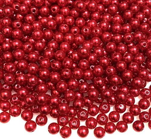 Miniatura 21 de 400 piezas de cuentas de perlas de 8 mm Cuentas de perlas negras redondas con agujeros para manualidades de costura, decoración, pulseras, collares
