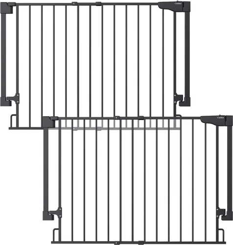 Miniatura 12 de Cumbor 29.2–43" Puerta de bebé para escaleras, de montaje en pared (se requiere taladrar), puerta para perros expandible sin barra inferior, puerta