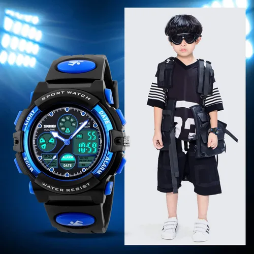 Miniatura 7 de Dayllon Kids Digital Watch Outdoor Sports 50M Waterproof Electronic Watches Alarm Clock 1224 H Stopwatch Calendar Boy Girl Wristwatch