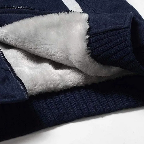 Miniatura 6 de MANLUODANNI Sudaderas con capucha para hombre, de lana gruesa, abrigada, para invierno