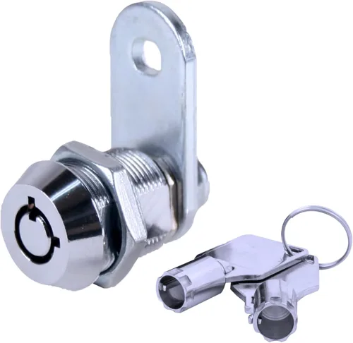 Cerradura de cámara tubular FJM Security MEI-2400AL-KA con cilindro de 1-1/8 pulgadas, cromada, MEI-2400AS-KA