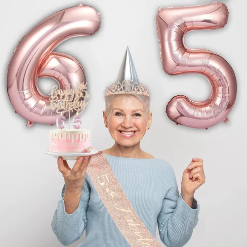 Miniatura 142 de Decoraciones de cumpleaños de 30 años para ella, banda y corona de cumpleaños de 30 años, adorno para pastel de cumpleaños y velas, tarjeta