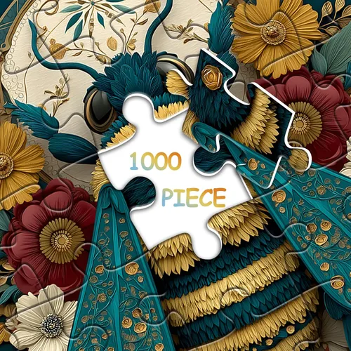 Miniatura 7 de Rompecabezas de abeja para adultos de 1000 piezas, rompecabezas de plantas de flores naturales, lindo rompecabezas floral de insectos, rompecabezas