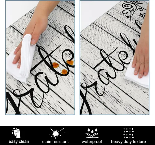 Miniatura 5 de HEBE Juego de 2 tapetes de cocina antideslizantes y acolchados para el suelo, impermeables, para cocina, juego de tapetes y tapetes cómodos de pie