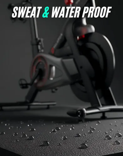 Miniatura 5 de Powr Labs Alfombrilla de bicicleta compatible con Peloton, cinta de correr, equipo de ejercicio, elíptica, almohadilla para caminar, entrenadores