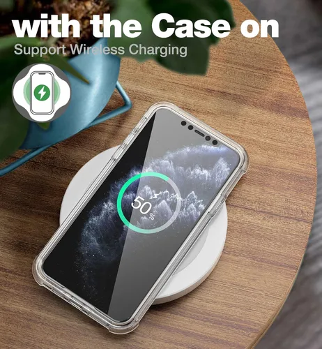 Miniatura 6 de SURITCH Funda transparente para iPhone 11 Pro Max (solamente) de 6.5 pulgadas, [protector de pantalla de privacidad], protección de cuerpo completo