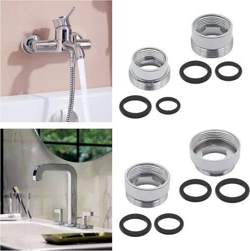 Miniatura 7 de Adaptador de grifo, 2 unidades, conector de aireador, conector de grifo de cocina de metal sólido para purificador de agua
