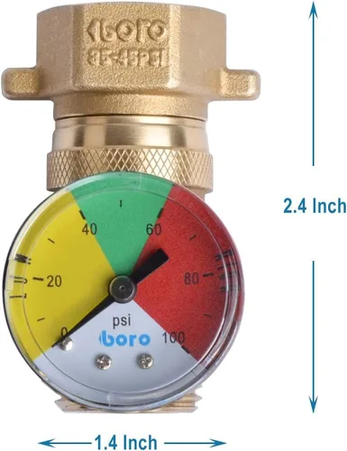 Miniatura 5 de Regulación de presión de agua para RV, rosca de manguera de jardín de 3/4 pulgadas, para caravana, manguera, remolque, ajuste de 35-45 psi