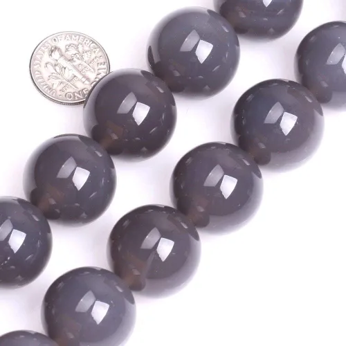 Miniatura 150 de GEM-Inside Cuentas sueltas de piedra natural de lava negra de 8 mm, redondas, piedra de energía para hacer joyas 15' Negro